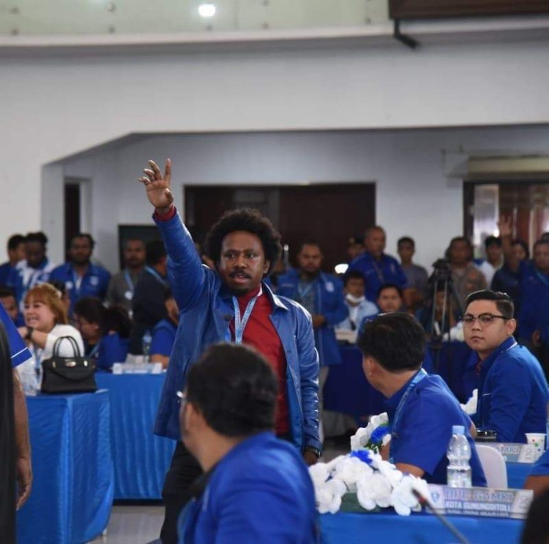 Ketua Dewan Pimpinan Cabang Gerakan Angkatan Muda Kristen Indonesia (DPC GAMKI) Puncak Jaya, Maichel Wonerengga S. AP /istimewa