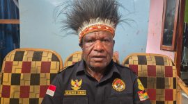 Ketua Lembaga Masyarakat Adat (LMA) Papua Pegunungan Malaikat Alpius Tabuni.