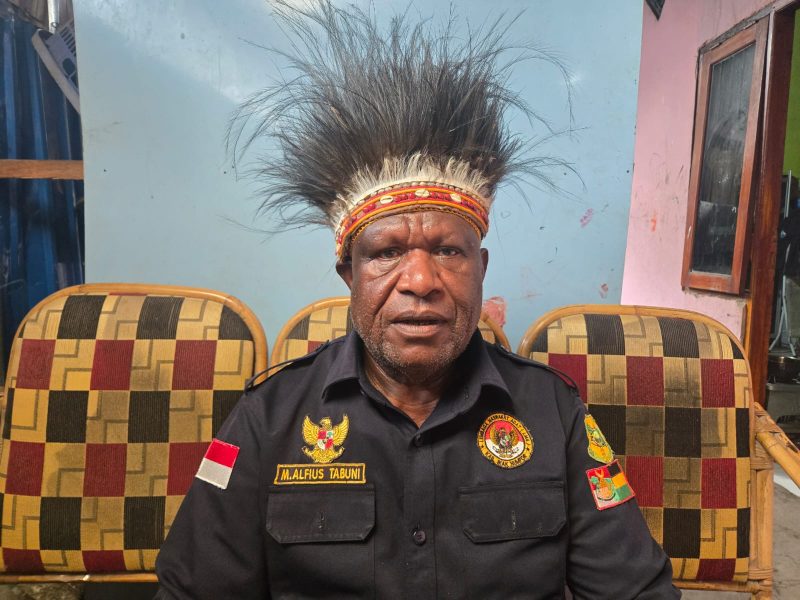 Ketua Lembaga Masyarakat Adat (LMA) Papua Pegunungan Malaikat Alpius Tabuni.