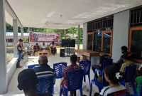 Keondoafian Kampung Skouw Sae di Distrik Muara Tami, Kota Jayapura, menggelar kegiatan nonton bareng (nobar) dan bakti sosial.