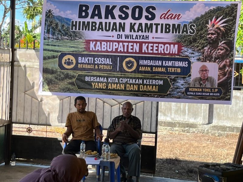 tokoh adat Kabupaten Keerom, Herman Yoku, S.IP.,.