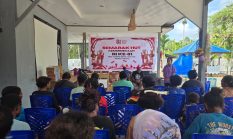 Semangat Merah Putih di Perbatasan, Warga Skouw Sae Padukan Aksi Sosial dan Keceriaan Anak Sambut HUT RI ke-81