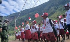 Merah Putih Berkibar di Yamo, Anak-Anak Papua Tunjukkan Semangat Kemerdekaan
