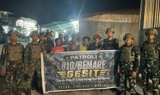 Yonif TP 810/BEM Hadir di Tengah Warga Lewat Patroli Malam Doyo Baru