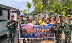 Prajurit Yonif TP 810/BEM Turun ke Sosiri, Warga Dapat Pemeriksaan Kesehatan Gratis